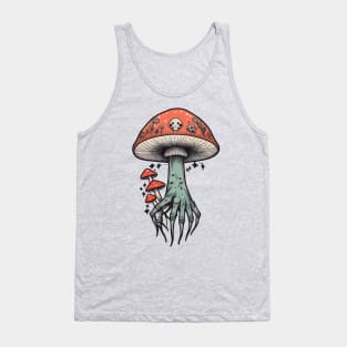 Monster Mushroom Hand Tank Top